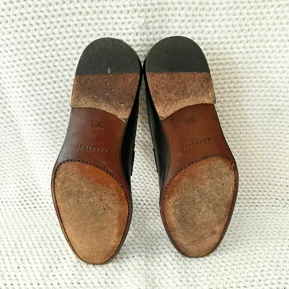Magnanni MGN Black Leather Almond Toe Penny Loafer Dress Shoes Men 10 - Picture 8 of 10